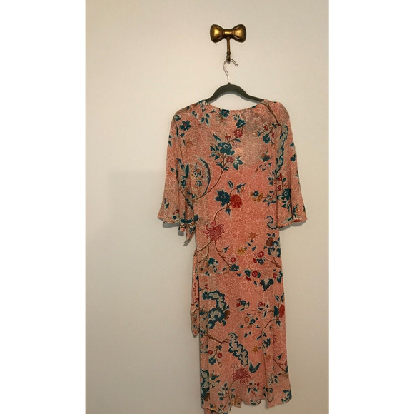 Anthropologie Maeve Adelaide Women's Pink Floral Wrap Dress - Size 3XL - NWT - Picture 3 of 10